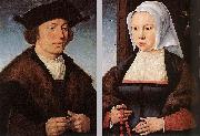 Joos van cleve Portrait of a Man and Woman oil painting on canvas